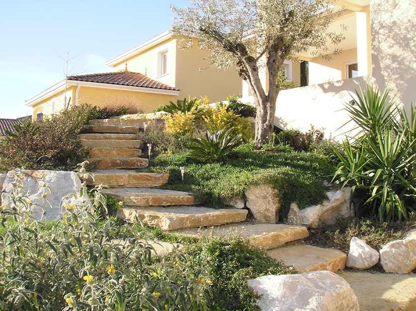 Réalisation paysagère Jardin Service 34 Hérault